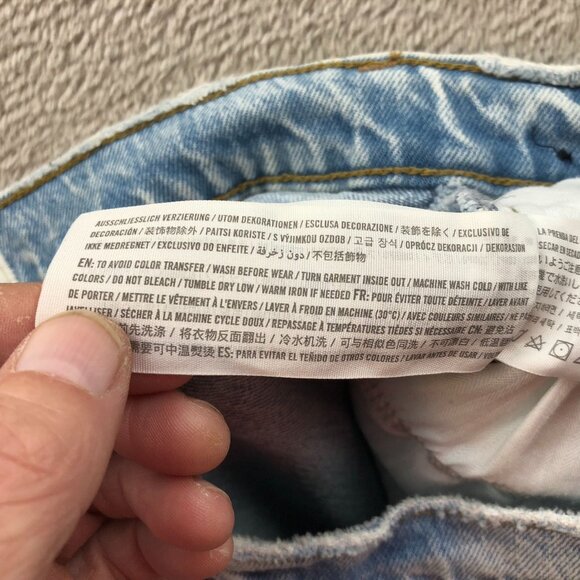 Abercrombie & Fitch Womens Jeans 26/2 90s Straight High Rise Distress Straight - Picture 14 of 16